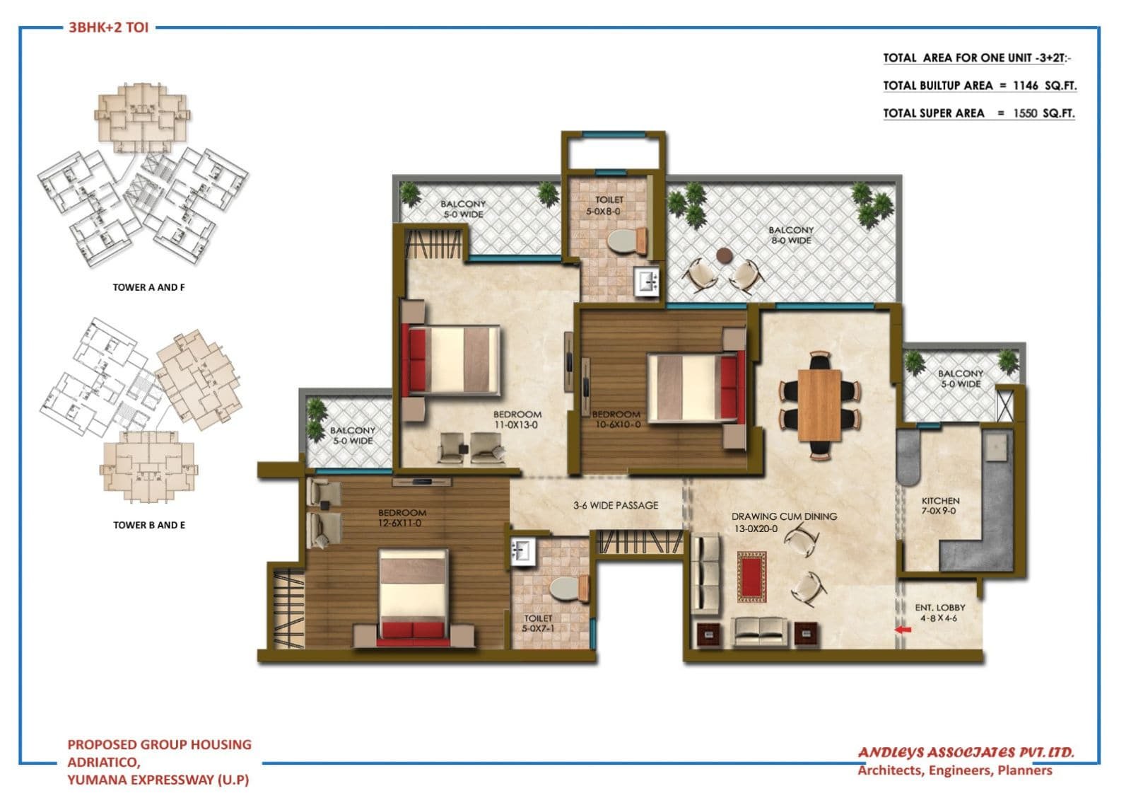 Aadvi The Adriatico Floor Layout